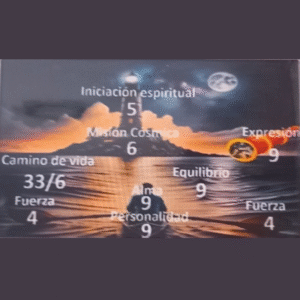 Consulta completa de Numerología Evolutiva (90 min)